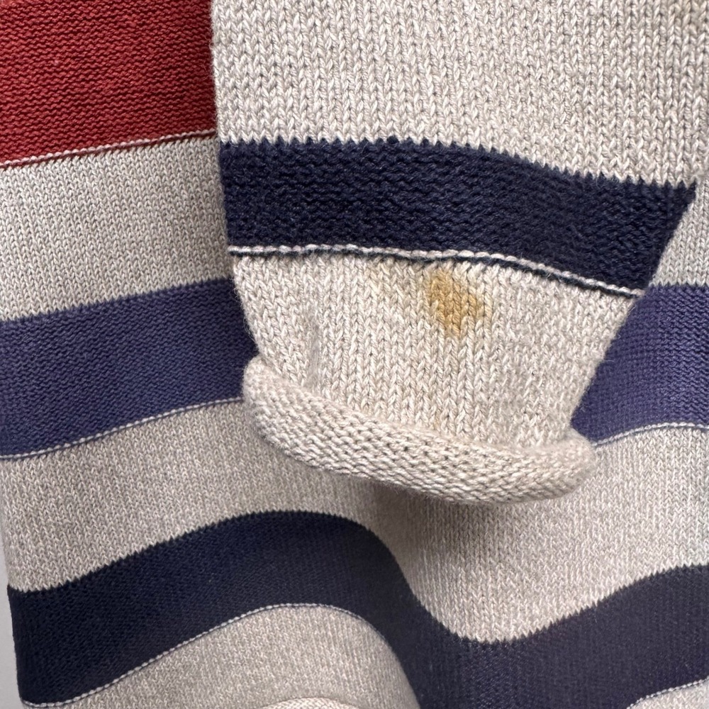 Vintage Boundary Waters‎ Striped Knit Sweater Women Size M Ramie Cotton Cabin - Picture 8 of 8